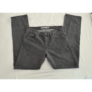 Express Jeans Men's Gray Denim Slim Fit Straight Mid Rise Medium Wash Jeans